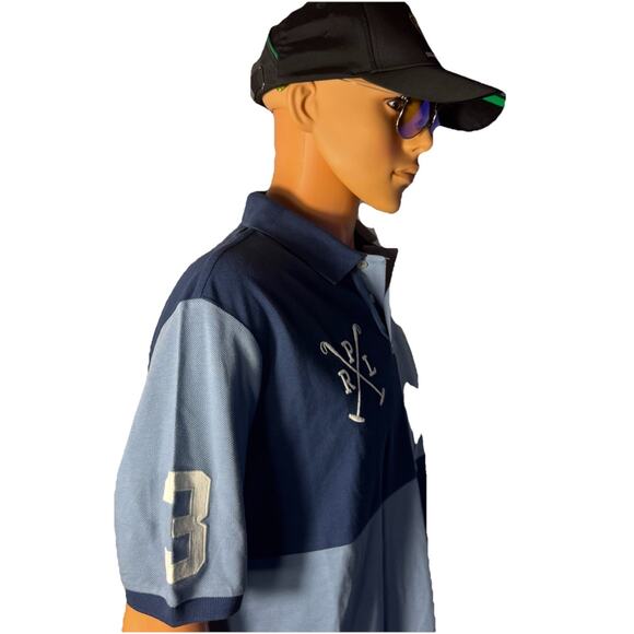 Polo Ralph Lauren Men's Large Navy/Blue Polo Shirts MSRP $138 - Picture 4 of 10